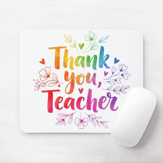 Teacher Desk Mat - Danke, Lehrer! Mousepad (Mit Mouse)