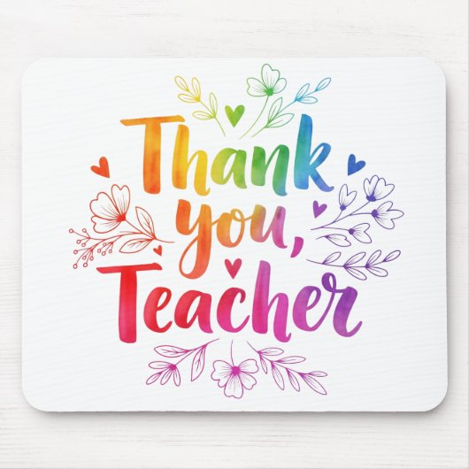 Teacher Desk Mat - Danke, Lehrer! Mousepad (Vorne)