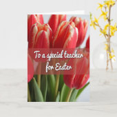 Teacher Easter Flower Card Karte (Gelbe Blume)