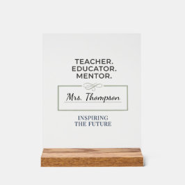Teacher. Educator. Mentor. Custom Retirement Gift Acrylschild