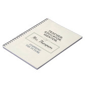 Teacher. Educator. Mentor. Custom Retirement Gift Notizblock (Linke Seite)