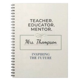 Teacher. Educator. Mentor. Custom Retirement Gift Notizblock