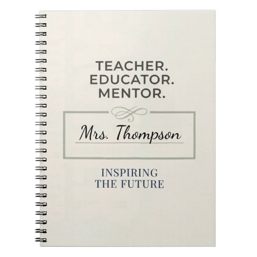 Teacher. Educator. Mentor. Custom Retirement Gift Notizblock (Vorderseite)