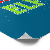 Teacher Elf Christmas Family Matching Group Xmas T Poster (Ecke)