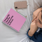 Teacher Expects Funny Notebook Notizblock