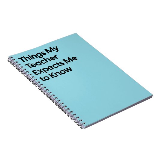 Teacher Expects Funny Notebook Notizblock (Rechte Seite)