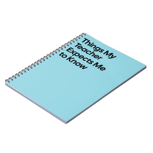 Teacher Expects Funny Notebook Notizblock (Linke Seite)