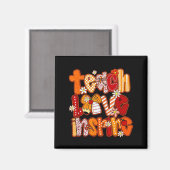 Teacher Fall,teach Love Insre,autumn Teacher Funny Magnet (Vorderseite/Rückseite)