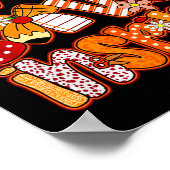 Teacher Fall,teach Love Insre,autumn Teacher Funny Poster (Ecke)