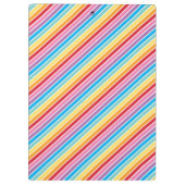 TEACHER fett farbiger, regenbogenpositiver Wortsch Klemmbrett (Rückseite)