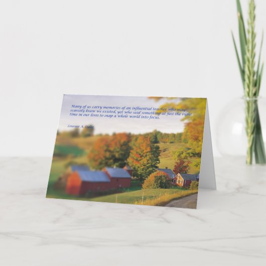 Teacher Focus Dankeskarte (Vorderseite)