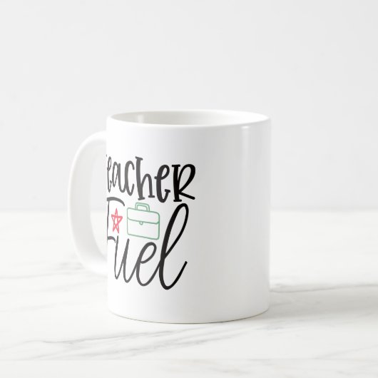 Teacher Fuel Kaffeetasse (Vorderseite Links)