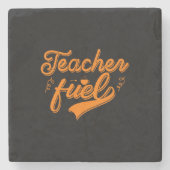 Teacher Fuel Steinuntersetzer (Vorderseite)