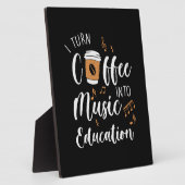 Teacher Geschenk Ich mache Kaffee in Bildung Fotoplatte (Seite)
