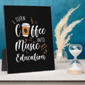 Teacher Geschenk Ich mache Kaffee in Bildung Fotoplatte (Seite)
