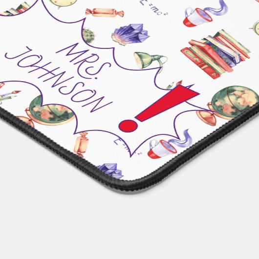 Teacher Geschenk Wasserfarben Schule Gebot Skriptn Schreibtischunterlage (Ecke)