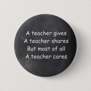 Teacher gibt Shares Chalkboard Design Geschenk Button