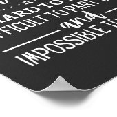 Teacher Gift, A Truly Great Teacher Poster (Ecke)