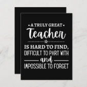 Teacher Gift, A Truly Great Teacher Save The Date (Vorne/Hinten)