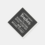 Teacher Gift, A Truly Great Teacher Serviette (Ecke)
