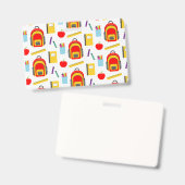 Teacher Gift | Apple Back To School Ausweis (Vorder- & Rückseite)