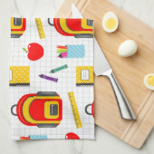 Teacher Gift Apple Back To School Geschirrtuch (Viertel Falte)
