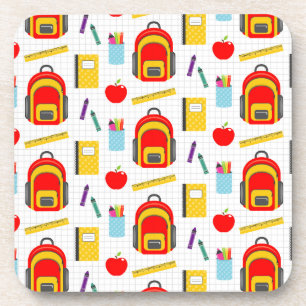 Teacher Gift Apple Back To School Getränkeuntersetzer