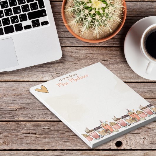 Teacher Gift Book & Coffee Latover Notizblock