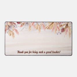 Teacher Gift Custom Boho neutrale Farbe Schreibtischunterlage