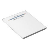 Teacher Gift Custom Illustriert Blue Stift Editor Notizblock (angewinkelt)
