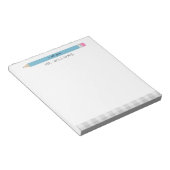 Teacher Gift Custom Illustriert Blue Stift Notizblock (angewinkelt)