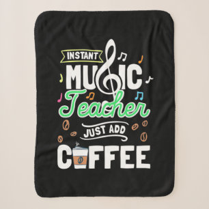 Teacher Gift Instant Music Teacher einfach Kaffee Sherpadecke