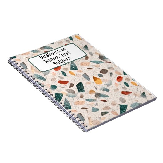 Teacher Gift Large Chips Terrazzo Muster Notizblock (Rechte Seite)