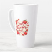 Teacher Gift Mug / Best Teacher Ever Appreciation  Milchtasse (Linke Ecke)