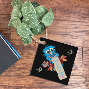 Teacher Gift Tags mit Niedlichem Blue Owl Geschenkanhänger