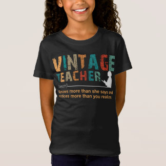 Teacher Gift Vintage Teacher T-Shirt