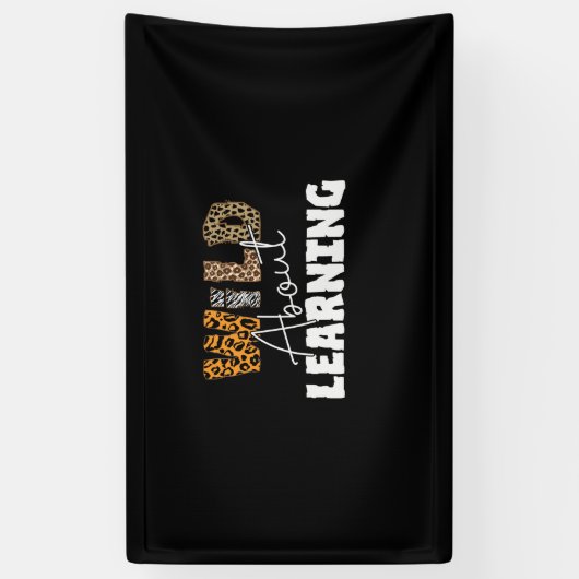 Teacher Gift Wild über Lernen Banner (Vertikal)