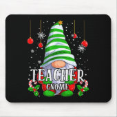 Teacher Gnome Christmas Pajamas Matching Family Gr Mousepad (Vorne)