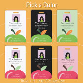 Teacher Green Apple Foto ID Abzeichen Ausweis