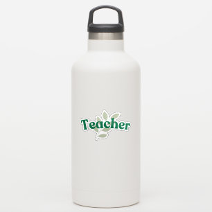 Teacher Green Leaf Aufkleber