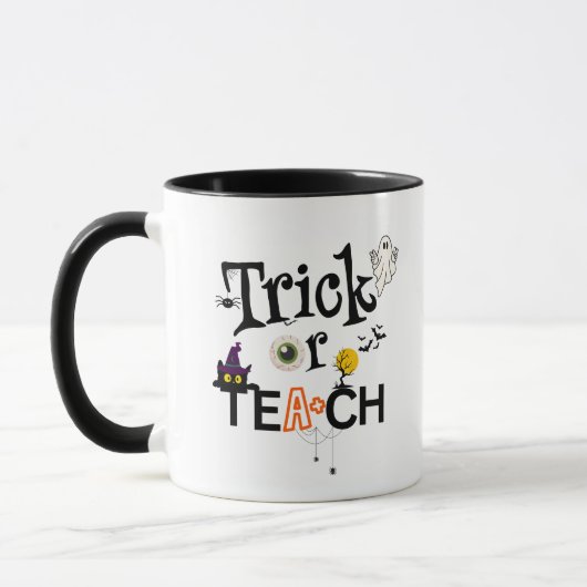 Teacher Halloween-Kaffeepuppe | Trick oder Teach Tasse (Links)