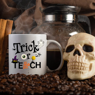 Teacher Halloween-Kaffeepuppe Trick oder Teach Tasse