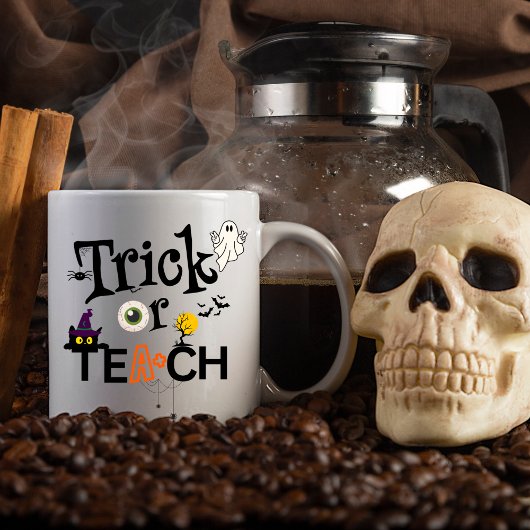 Teacher Halloween-Kaffeepuppe | Trick oder Teach Tasse