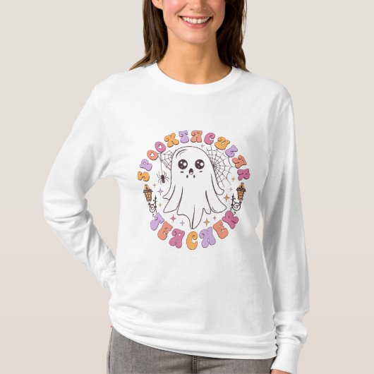 Teacher Halloween Long Sleeve T-Shirt (Vorderseite)