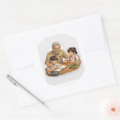 Teacher Helping Students Sticker (Umschlag)