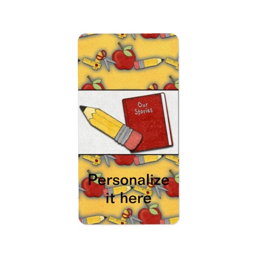 Teacher Hershey Miniature Candy Wrapper Labels Adressaufkleber (Vorne)