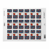 Teacher Hershey Miniature Candy Wrapper Labels Adressaufkleber (Vorne)