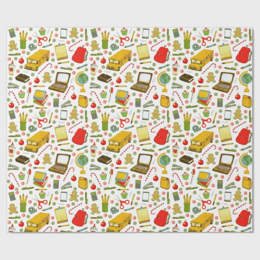 Teacher Holiday Geschenk Geschenkpapier (Flach)