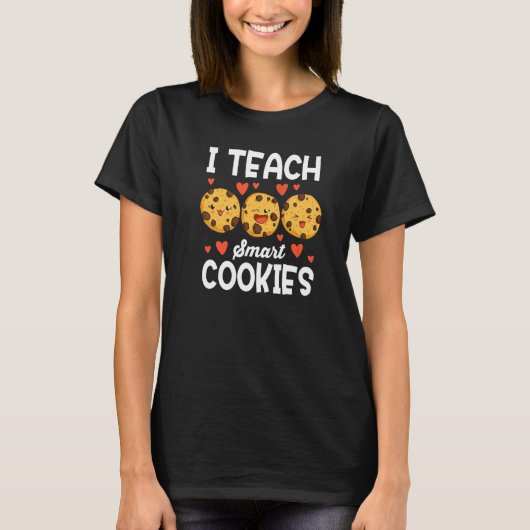 Teacher I Teach Smart Cookies Back To School Xmas  T-Shirt (Vorderseite)