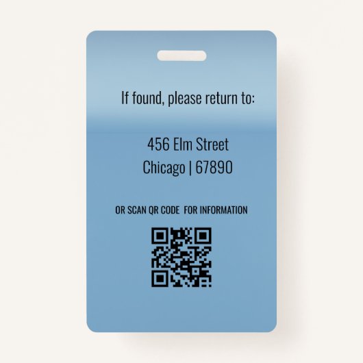 Teacher ID Card Ausweis (Rückseite)